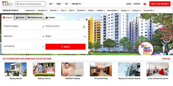 kartiproperties - readymade-wordpress-pan-india-property-listing-website