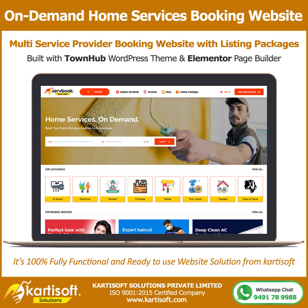 Readymade Multi Service Booking Website